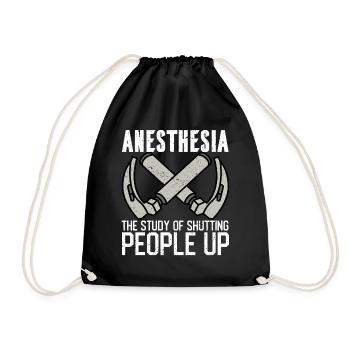 Anesthesiologist Anesthesiology - Drawstring Bag - black - Front