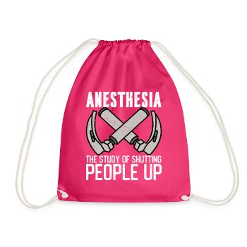Anesthesiologist Anesthesiology - Drawstring Bag - fuchsia - Front