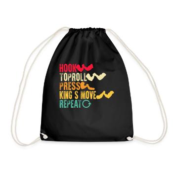 Arm wrestling arm wrestler - Drawstring Bag - black - Front