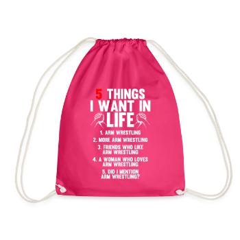 Bras de fer - Sac de sport léger - fuchsia - Devant