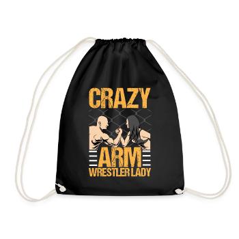 Arm wrestling - Drawstring Bag - black - Front