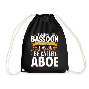 Bassoonist - Drawstring Bag - black - Front