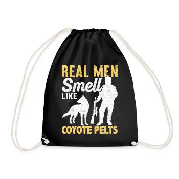 Coyote Hunt Coyote Hunter Yote - Drawstring Bag - black - Front