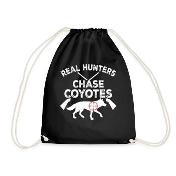 Coyote Hunt Coyote Hunter Yote - Drawstring Bag - black - Front