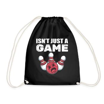 Bowling -Sport Bowling Players - Drawstring Bag - black - Front