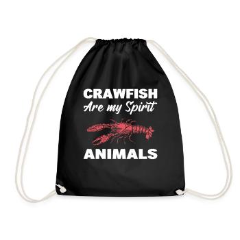 Les écrevisses sont mes animaux spirituels - Sac de sport léger - noir - Devant