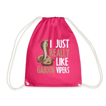 Snake owners - Drawstring Bag - fuchsia - Front