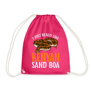 Snake owners - Drawstring Bag - fuchsia - Front