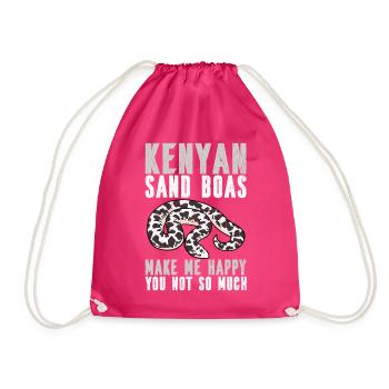Snake owners - Drawstring Bag - fuchsia - Front