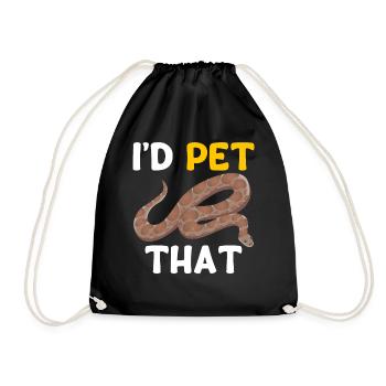 Kenya Sand Boa Snake Owner - Drawstring Bag - black - Front