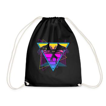 Mothman Crypto Cryptozoologie Rétro - Sac de sport léger - noir - Devant