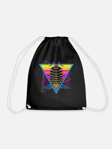 Isopods Retro Vaporwave - Turnbeutel - Schwarz