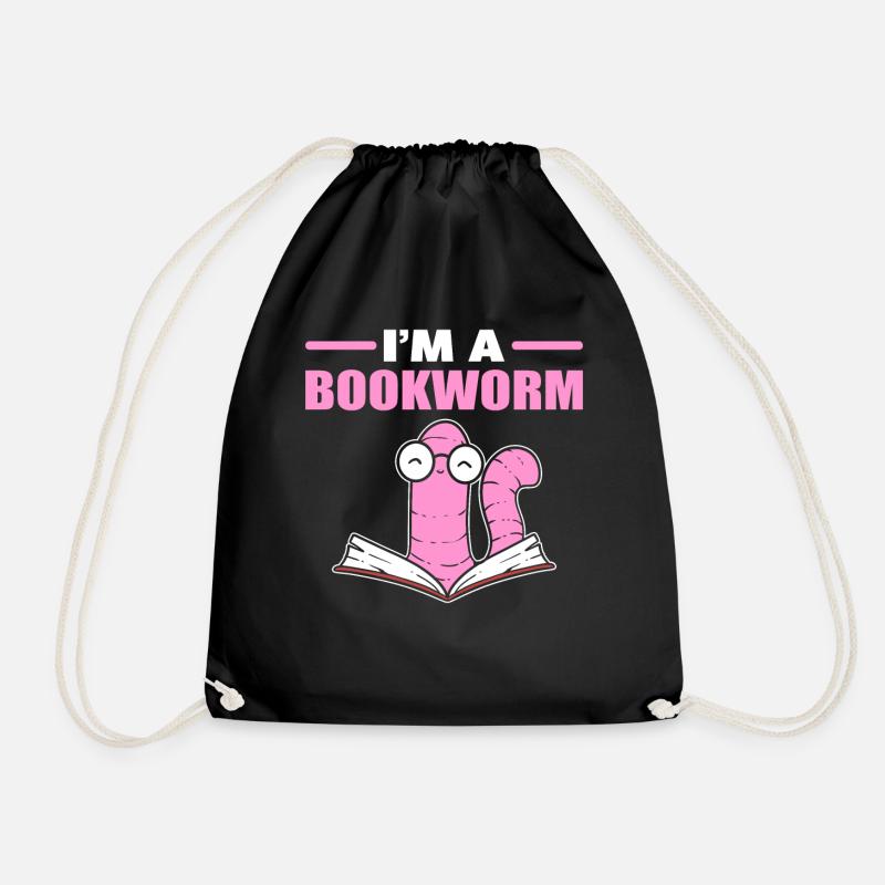 I'm A Bookworm Buchliebhaber - Turnbeutel - Schwarz