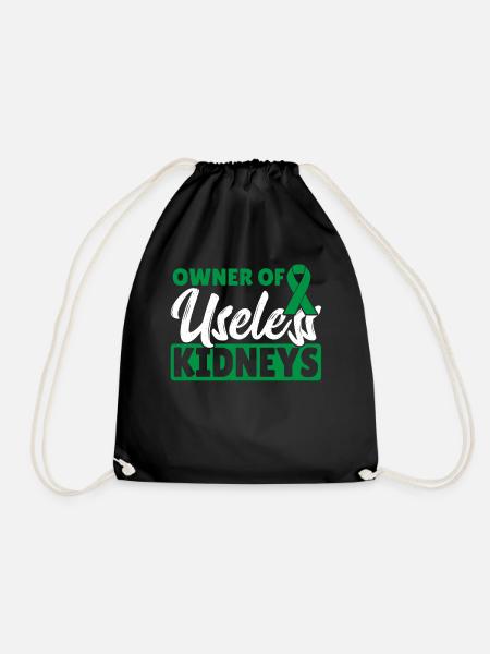 Besitzer von nutzlosen Nieren Grüne Schleife - Turnbeutel - Schwarz