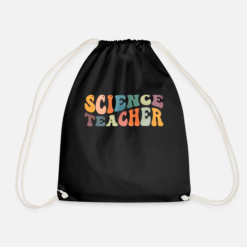 Groovy Science Teacher Wissenschaftlerin Lehre - Turnbeutel - Schwarz