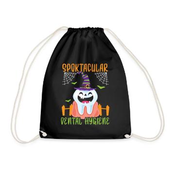 Hygiène dentaire spooctaculaire. - Sac de sport léger - noir - Devant
