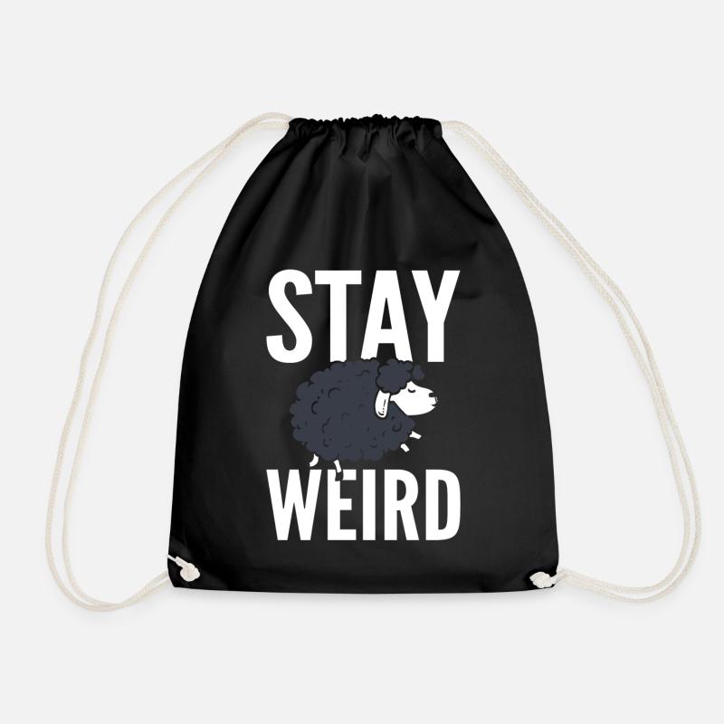 Stay Weird Hirt - Turnbeutel - Schwarz
