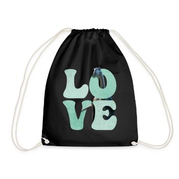 Brontosaurus dinosaure Dino - Sac de sport léger - noir - Devant