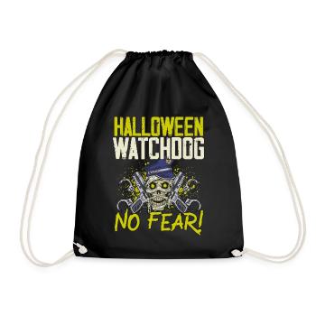 Chien de garde d’Halloween, n’ayez crainte! Policier Halloween - Sac de sport léger - noir - Devant