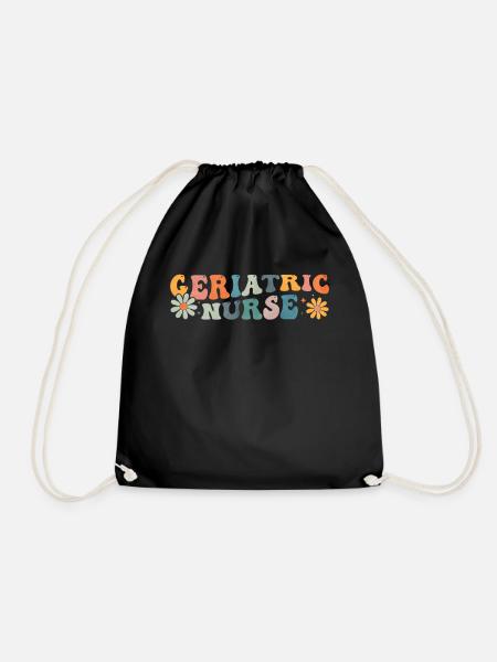 Groovy Altenpflegerin Krankenpflege - Turnbeutel - Schwarz