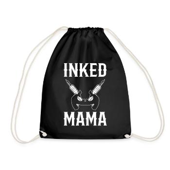 Inked Mama Tätowierer - Turnbeutel - Schwarz - Vorne