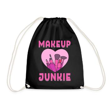 Makeup Junkie Kosmetischer Künstler - Turnbeutel - Schwarz - Vorne