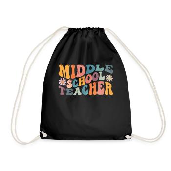 Groovy Middle School Enseignant Enseignement primaire - Sac de sport léger - noir - Devant