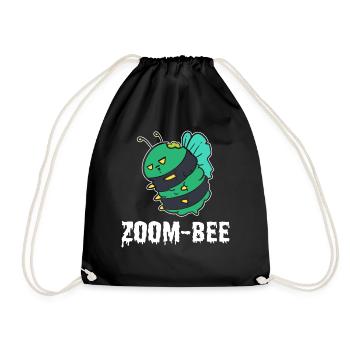 Zoom-bee Bienen Imker - Turnbeutel - Schwarz - Vorne