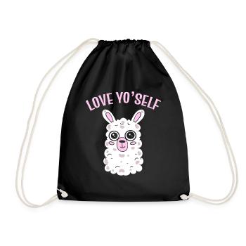 Love Yo'self Bauer - Turnbeutel - Schwarz - Vorne