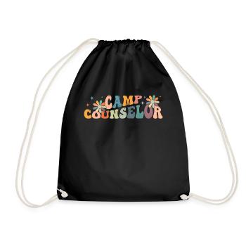 Groovy Camp Counselor Directeur Camping Camper - Sac de sport léger - noir - Devant
