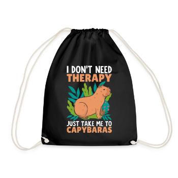 Funny - Drawstring Bag - black - Front