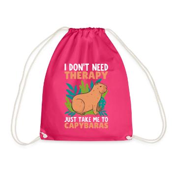 Funny - Drawstring Bag - fuchsia - Front