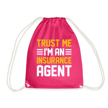 Komischer Broker - Turnbeutel - Fuchsia - Vorne