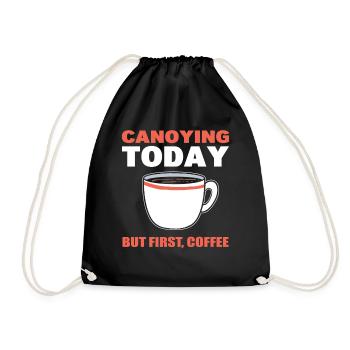Canyoning Humor Feder - Turnbeutel - Schwarz - Vorne