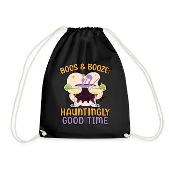 Fusel & Schnaps: Un moment étrangement beau pour Halloween - Sac de sport léger - noir - Devant