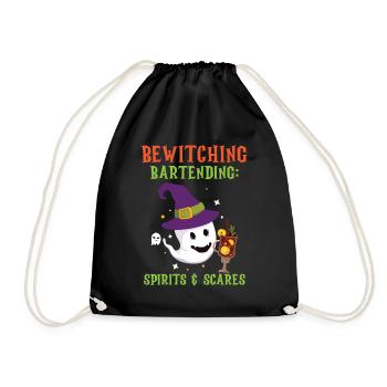 Barman envoûtant : fantômes et croque-mitaine - Sac de sport léger - noir - Devant
