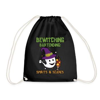 Barman envoûtant : fantômes et croque-mitaine - Sac de sport léger - noir - Devant