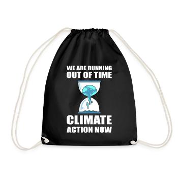 Earth Day Erde Tag Klimaaktivist - Turnbeutel - Schwarz - Vorne