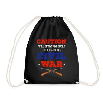 Guerre de Sécession, Sud des États-Unis, Guerre - Sac de sport léger - noir - Devant
