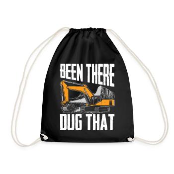 Drôle d’opérateur de pelle HEO - Sac de sport léger - noir - Devant
