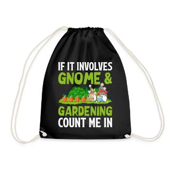 Drôle de jardin nain - Sac de sport léger - noir - Devant