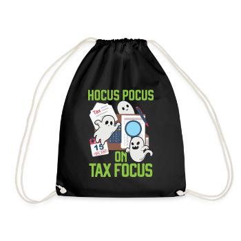 Hocus-pocus sur le comptable fiscal Halloween - Sac de sport léger - noir - Devant