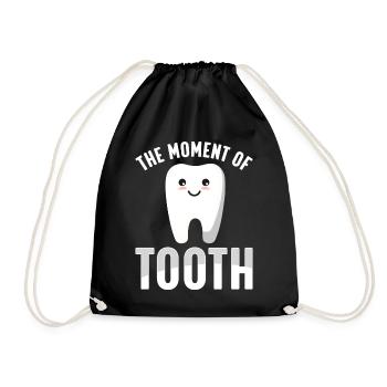 Funny Dental Lab Technician Dentist - Drawstring Bag - black - Front