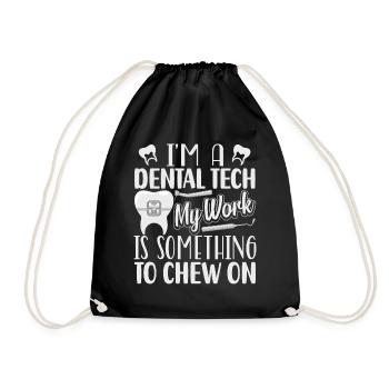 Drôle de technicien de laboratoire dentaire Dentiste - Sac de sport léger - noir - Devant