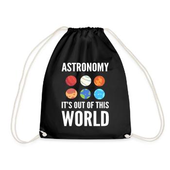 Astronomie -Humor Meteorologe - Turnbeutel - Schwarz - Vorne