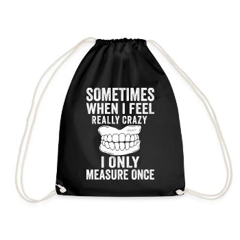 Drôle de technicien de laboratoire dentaire Dentiste - Sac de sport léger - noir - Devant