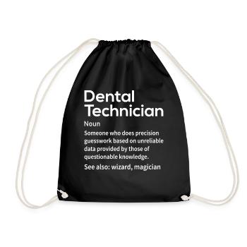 Drôles de prothésistes dentaires - Sac de sport léger - noir - Devant