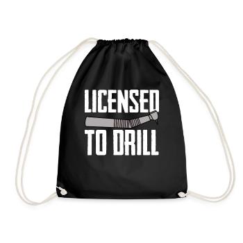 Funny Dental Lab Technician Dentist - Drawstring Bag - black - Front