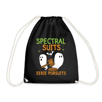 Spectral Suits Scary Pursuits Lawyer H - Drawstring Bag - black - Front