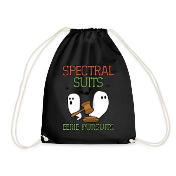 Spectral Suits Scary Pursuits Lawyer H - Drawstring Bag - black - Front